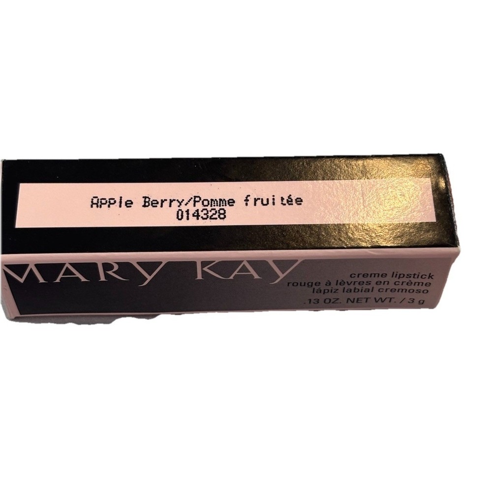 Mary Kay Creme Lipstick in Apple Berry 014328 Discontinued .13 Oz NEW IN BOX - Picture 6 of 7